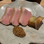 吉祥じ 和こん - 鴨焼き　このマスタードは悪魔