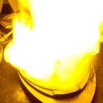 エルボラーチョ - …火をつけると燃えます。　ビステック