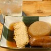 一軒茶屋きんざざ - 三種盛 だし巻き卵、大根、ソーセージ