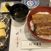 東京竹葉亭 リーガロイヤルホテル店 - 鰻が大きい。ふんわり。