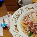 ココス 有明パークビル店 - と思っキシすこぶるクルヲシイpassionを声音に捩じ込まれておられたのを何となく想い出す日々で在ります。ウ～ンやっぱ猫顔は大正義大勝利で砂☆　擦りおろしグラナパダーノ　艶やかな　茜美人の黄身際立たせ