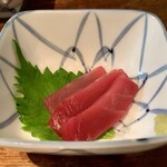新料理 都留野 - お通し（鮪赤身）