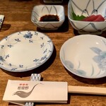 新料理 都留野 - お通しと取皿