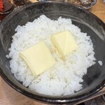 もつ焼 かど - バターごはん