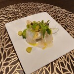 Bistro cafe eS - 龍飛岬マツカワガレイのカルパッチョ