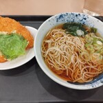 しぶそば - アジフライそば690円