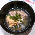 うを徳 - 2025.4 花山椒鍋（能登産マフグ白子、明石の鯛の肝と卵）