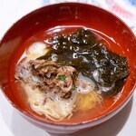 うを徳 - 2025.4 滑川産ホタルイカ 長芋昆布〆 青森産岩もずく 鯛潮汁の冷製スープ