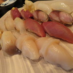 鮨 福原 - 【再訪8】本日のにぎり一皿目（2人前）