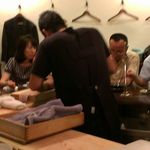 食堂 おがわ - 鱧、骨切りしてはる。