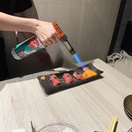 めしや因すけ - 大判道産和牛ブリスケの炙り肉寿司