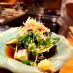 季彩や　ひで - ⚫薬味野菜と水茄子の胡麻油醤油
