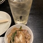 庄司 - 竹鶴ハイボール、お通し