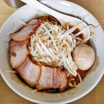 ロッキー - ラーメンｗｉｔｈ味玉＆肉増し