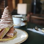 三愛 - マロンクリームシャンティホットケーキ(三愛風モンブランホットケーキ)☆