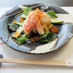 壺井 - 料理写真:帆立と蟹の酢の物