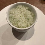 NAKATSUKA - デザート①ヨーグルトムース、みかん、シャーベット