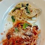 CIVIDALE - 湘南ゴールドと菜の花のアンチョビスパゲティ&♡イタリアオリーブとトマトのプッタネスカスパゲティ♫