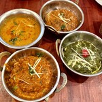 インド食堂 ふたば - ４種のカレー