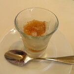 ラ メゾン クルティーヌ - ゆずのソルベ。