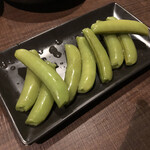 肉山 - 10．スナップエンドウのお浸し