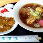 ハビィ - ミニカレーセット（醤油ラーメン）1250円