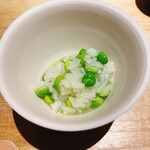 むら上 - グリンピースごはん