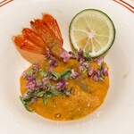 銀座 しのはら - ぼたん海老の紹興酒漬け