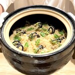 銀座 しのはら - 新生姜と桜鯛の炊き込みご飯