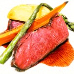 Restaurant Shimiya - 猪内フィレ肉 ビーツ