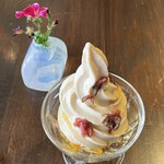 レインボーバードランデヴー - 季節限定、ヴィーガンソフトクリームの桜