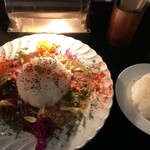 ナル 御茶の水 - 2種盛り＆大盛の追加ライス