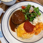 グリル DAITO - ハンバーグとカニクリームコロッケ