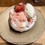 HAGI - 12 お料理　四代目徳次郎　牛乳　いちご