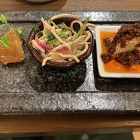 正宗広東私房菜サワダ 梅田エスト店 - 前菜三種