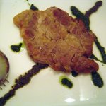 群馬産もち豚のタリアータ～黒オリーブとバジルのソース～