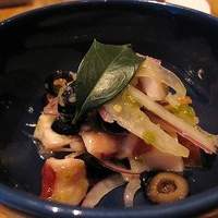 RIGOLETTO KITCHEN - 新鮮タコとセロリのセヴィーチェ　\500