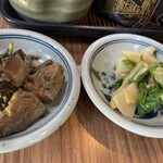 来楽庵 - たけのこや椎茸のお茶請け　サービス品