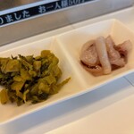 天ぷらまつもと  - いかの塩辛+高菜食べ放題 +50円