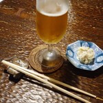 296910484 - お通し１ いぶりがっこのポテサラ