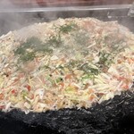 もんじゃ近どう 本店 - しらすと大葉の梅塩もんじゃ