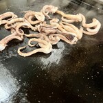 もんじゃ近どう 本店 - いかげそバター