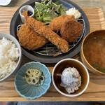 銀座青果堂 fruits parlor×タニタカフェ - ミックスフライ御膳