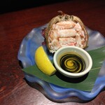 越後一会 十郎 - 毛ガニ甲羅詰め2380円