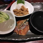 越後一会 十郎 - 新潟酒肴３点盛り880円