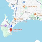 cafe 海と硝子 - お店の場所