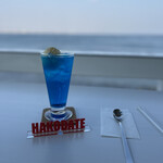 cafe 海と硝子 - 海色ライチソーダフロート