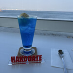 cafe 海と硝子 - 海色ライチソーダフロート