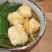 手打ち蕎麦 欅 - 焼き餅入り京葱蕎麦(大盛り)