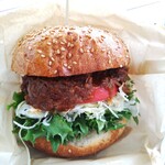 小綿商店 - ほろほろプルドーバーガー2022.9、日本人好みに味付けしたほろほろ肉旨っ